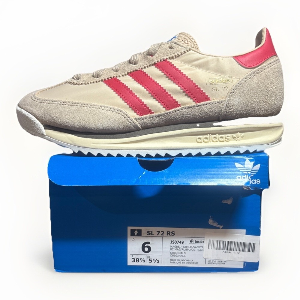 adidas SL 72 RS   Beige Sneakers Casual Shoes JS0749 Men's Size 6